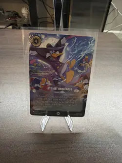 Disney Lorcana Let's Get Dangerous Darkwing Duck 240/204 Enchanted Foil NM - Image 3