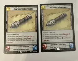 Star Wars Unlimited Constructed Lightsaber X2 261/264 Legends of the Force Card - Image 1