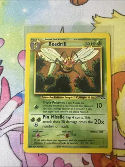Beedrill - 18/75 - Pokemon Neo Discovery Unlimited Rare Card WOTC NM - Image 1