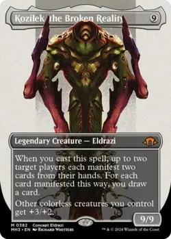 MTG English Kozilek, the Broken Reality (Borderless) NM Normal Modern Horizons 3 - Image 1