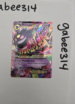 Pokemon M Gengar EX 35/119 XY Phantom Forces Ultra Rare Full Art Holo 220 HP - Image 1