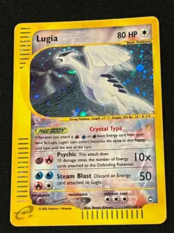 Pokemon Lugia Aquapolis Crystal Holo Rare #149 LP for vintage - Image 1