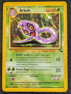 Arbok - 31/62 Fossil - LP - Pokemon TCG WOTC - Image 3