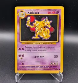 Kadabra - 32/102 Base Set Uncommon - LP - Pokemon TCG WOTC - Image 1