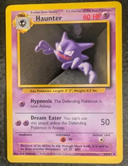 Haunter - 29/102 Base Set Uncommon - LP - Pokemon TCG WOTC Vintage 1999 - Image 3