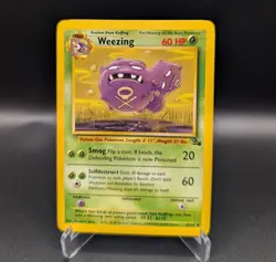 Weezing - 45/62 Fossil Uncommon - LP - Pokemon TCG WOTC Vintage 1999 - Image 1