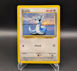 Dratini - 26/102 Base Set Uncommon - LP - Pokemon TCG WOTC Vintage 1999 - Image 1