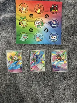 Rowlet Litten Popplio MEP 043 044 045 Pokemon 30th Anniversary First Partner Set - Image 1