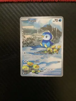 Piplup 098/094 Phantasmal Flames Illustration Rare Pokemon TCG NM - Image 1