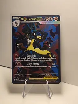 Mega Lucario EX 160/132 Ultra Rare Holo Mega Evolutions Full Art Pokemon TCG NM - Image 1