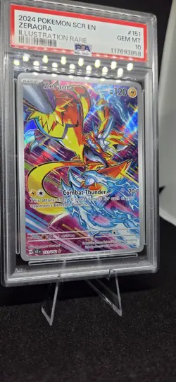 Pokemon TCG Zeraora 151/142 Stellar Crown Illustration Rare Holo PSA 10 EN - Image 2