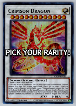 Crimson Dragon Yugioh RA04-EN061 - PICK YOUR RARITY NM - Image 1