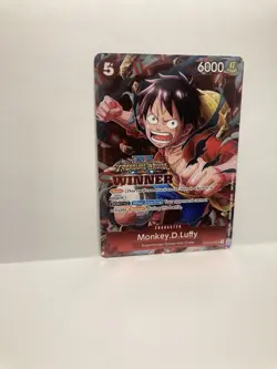 MONKEY D. LUFFY TREASURE CRUISE WINNER PACK VOL.5 FOIL PROMO 2023 NEAR MINT - Image 2