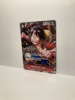 MONKEY D. LUFFY TREASURE CRUISE WINNER PACK VOL.5 FOIL PROMO 2023 NEAR MINT - Image 3