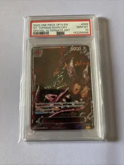 One Piece Five Elders Special Red Alt GOD DEMON PACK Full Set ENG PSA10!!!!!! - Image 5