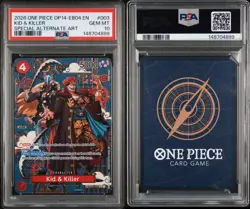 Bandai One Piece CCG Kid & Killer Special Alternate Art OP14-EB04 #003 PSA 10 - Image 3