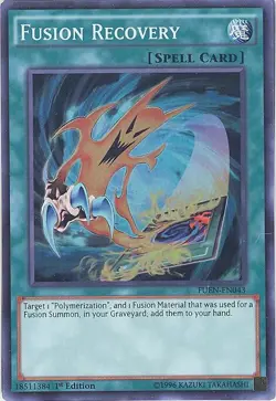 Yu-Gi-Oh Card - FUEN-EN043 - FUSION RECOVERY (super rare holo) - NM/M - Image 1