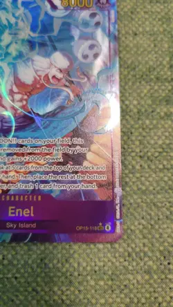 One Piece TCG - Enel (OP15-118) (Alt Art) SEC - Adventure on Kami's Island NM/M - Image 4