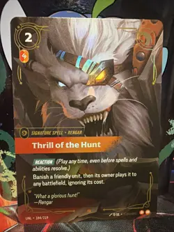 Thrill of the Hunt Foil 184/219 Unleashed Riftbound League of Legends - Image 4