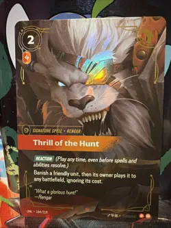 Thrill of the Hunt Foil 184/219 Unleashed Riftbound League of Legends - Image 5