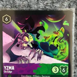 Disney Lorcana Reign of Jafar Yzma On Edge 68/204 Super Rare NM/Mint - Image 3