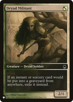 ~ Dryad Militant ~ NM ~ The List ~ MTG ~ - Image 1