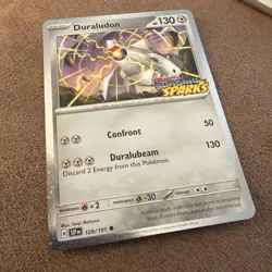 Pokemon Card Duraludon Surging Sparks STAMPED 129/191 Near Mint - Image 1