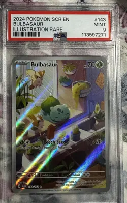 Pokemon TCG Squirtle Stellar Crown Illustration Card 148/142, PSA 9 Graded - Image 2