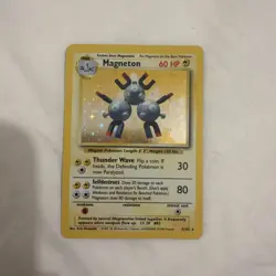 Magneton - Pokemon Card Base Set Hologram Shiny Holo - Image 1