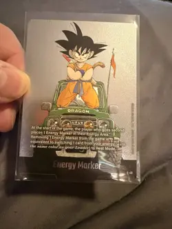Son Goku E-48 Silver Energy Marker Dragon Ball Manga Booster Card Fusion World - Image 1
