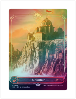 1x Mountain, Secret Lair D&D - 2512, Foil, Magic MTG NM - Image 1