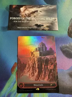Mountain 2512 Foil Secret Lair Lands of the Forgotten Realms D&D - Image 1