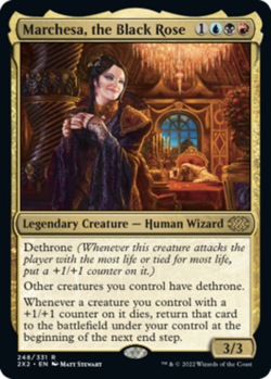x1 Marchesa, the Black Rose R MTG Double Masters 2022 M/NM, English - Image 1