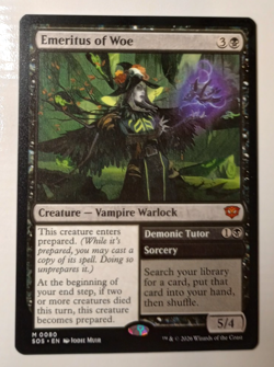 Magic The Gathering TCG - Emeritus of Woe + Demonic Tutor M0080 SOS - NM - Image 1