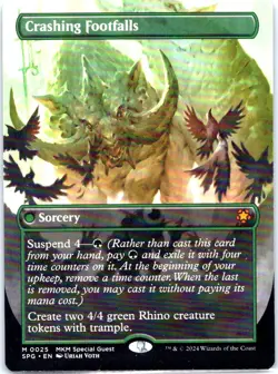 #25 Crashing Footfalls (Borderless) Special Guests Mythic - Image 1