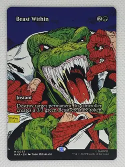 MTG Beast Within (Borderless) 0033 Marvel Universe Eternal-Legal Regular - Image 1
