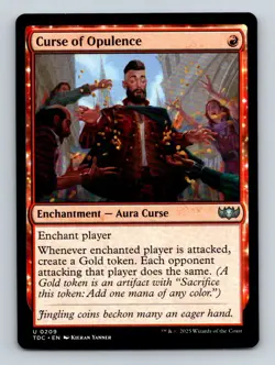 #209 Curse of Opulence 2025 Tarkir: Dragonstorm Commander Uncommon - Image 1