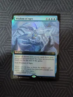 mtg wisdom of ages extended art foil secrets of strixhaven - Image 1