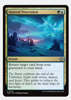 Auroral Procession (Foil) | MTG TDM | EDH Commander Temur Regrowth | NEW NM - Image 1