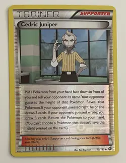 Cedric Juniper 110/113 Pokemon TCG BW Legendary Treasures Reverse Holo LP - Image 1