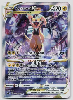 Zeraora VSTAR GG43/GG70 Crown Zenith Galarian Gallery Pokemon NM - Image 1
