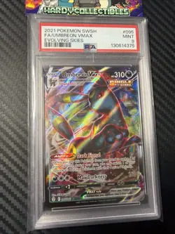 PSA 9 Umbreon VMAX #095 Pokemon SWSH Evolving Skies English - New Cert - Image 2