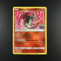 Radiant Charizard 011/078 Pokemon Go Holo Pokemon Card - Image 1