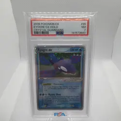 2006 Pokemon EX Kyogre Ex-Holo Crystal Guardians #95 PSA 7 NM - Image 1