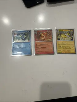 Pokemon Eevee Evolutions Promo Set Vaporeon Flareon Jolteon Holo Cards NM - Image 1