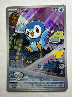 Pokemon Piplup 042 - First Partners Promo - Full Art Holo - Mint - Image 1