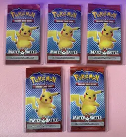 Pokemon Match Battle McDonald's Promo Sealed Booster Pack 2022 (Set of 5) - Image 2