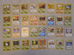 🔥 Jungle Set Complete Uncommon & Common Pokemon Cards Bundle 1999 WOTC 🔥 - Image 1