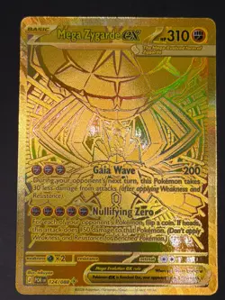 Pokemon Gold Mega Zygarde EX Mega Hyper Rare 124/088 Near Mint Perfect Order - Image 3