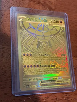 Pokemon Mega Zygarde ex Gold Hyper Rare 124/088 Perfect Order NM/M - Image 1